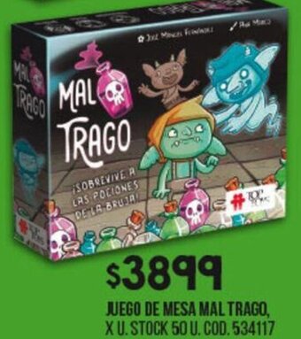 Coto Juego de Mesa Mal Trago oferta