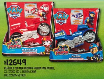 Coto Paw Patrol Vehículo Con Mecanismo y Figura oferta