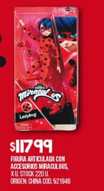 Coto Figura Articulada Con Accesorios Miraculous oferta