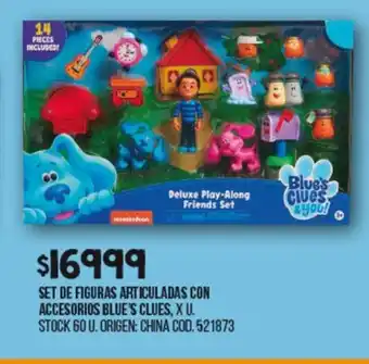 Coto Set de Figuras Articuladas Con Accesorios Blue's Clues oferta