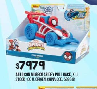 Coto Auto Con Muñeco Spidey Pull Back oferta