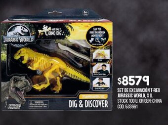 Coto Jurassic World Set de Excavacion T-rex oferta