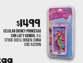 Coto Celular Disney Princesas Con Luz Sonido oferta