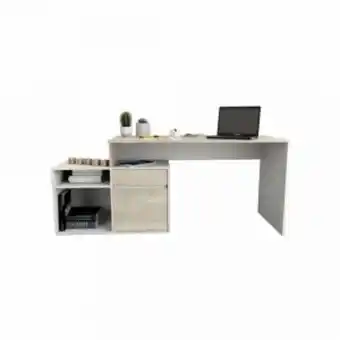 Oscar Barbieri Escritorio con mueble bajo tables 3048 color nevado / everest oferta