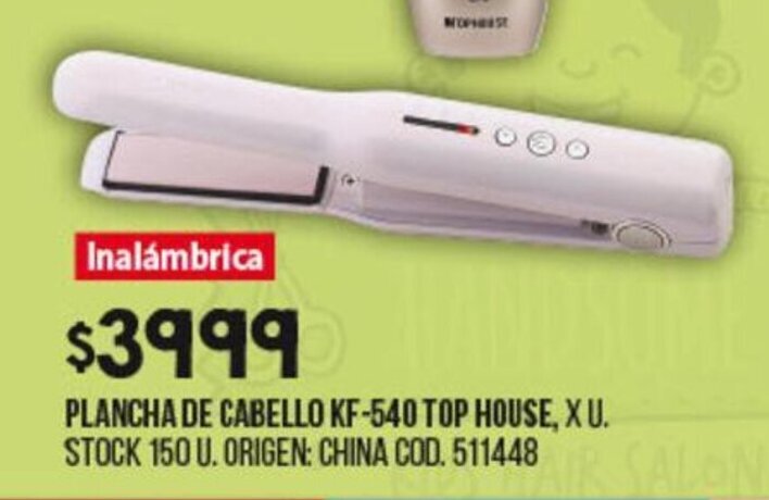 Coto Planchaa de Cabello KF-540 Top House oferta