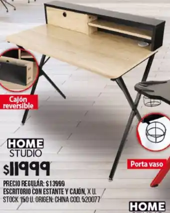 Coto Home Studio Escritorio Con Estante y Cajón oferta