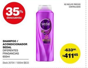 Atomo Conviene Sedal Shampoo/Acondicionador oferta