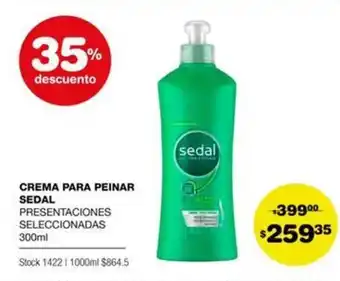 Sedal Crema Para Peinar