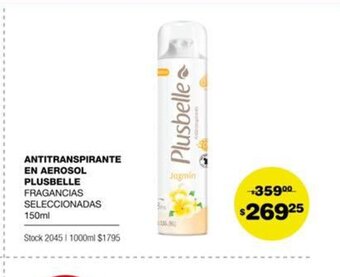 Atomo Conviene Plusbelle Antitranspirante En Aerosol oferta