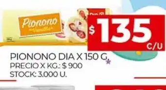 Supermercados DIA Pionono Dia oferta