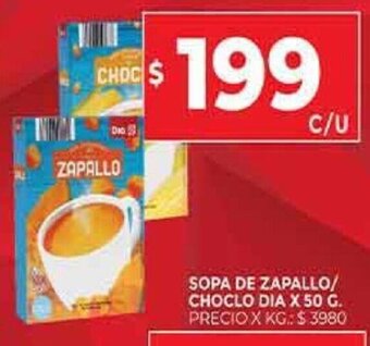 Supermercados DIA Sopa de zapallo Choclo Dia oferta