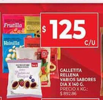 Supermercados DIA Galletita Rellena Varios Sabores oferta