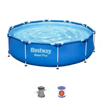 Pinturerías Rex Pileta bestway estructural redonda lona 4678l + bomba oferta