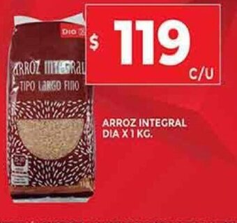 Supermercados DIA Arroz Integral oferta