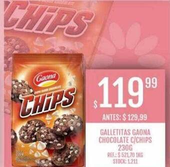 Supermercados Todo Galletitas gaona chocolate c chips oferta