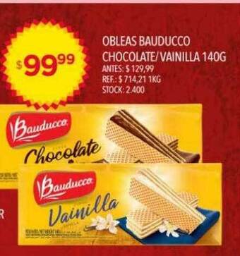 Supermercados Todo Obleas bauducco chocolate vainilla oferta