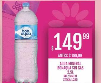 Supermercados Todo Agua mineral bonaqua sin gas oferta