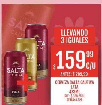 Supermercados Todo Cerveza salta cautiva oferta