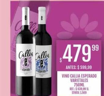 Supermercados Todo Vino callia esperado varietales oferta