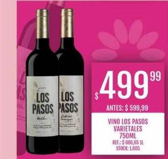 Supermercados Todo Vino los pasos varietales oferta