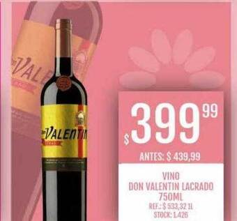 Supermercados Todo Vino don valentin lacrado oferta