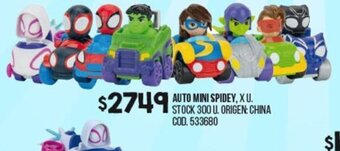 Coto Auto Mini Spidey oferta