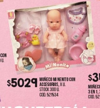 Coto Muñeco Mi Nenito Con Accesorios oferta