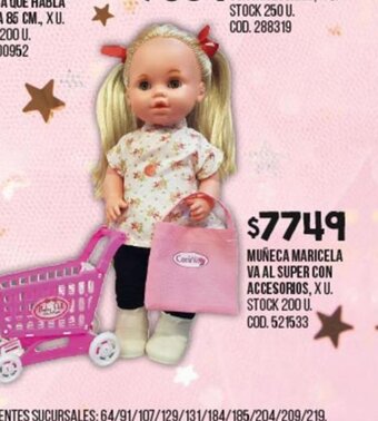 Coto Muñeca Maricela va Al Super Con Accesorios oferta