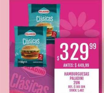 Supermercados Todo Hamburguesas paladini oferta