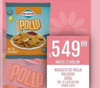 Supermercados Todo Nuggets de pollo paladini oferta