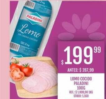 Supermercados Todo Lomo cocido paladini oferta