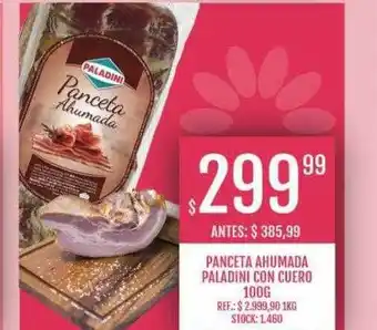 Supermercados Todo Panceta ahumada paladini con cuero oferta