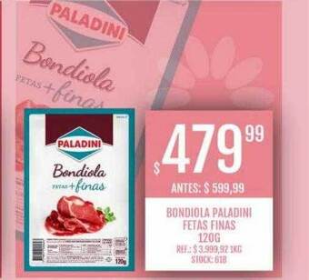 Supermercados Todo Bondiola paladini fetas finas oferta
