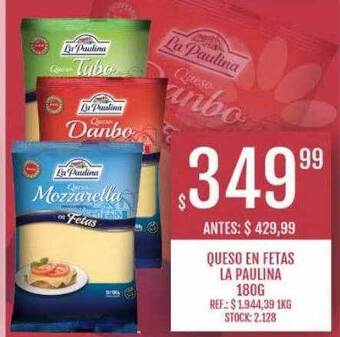 Supermercados Todo Queso en fetas la paulina oferta