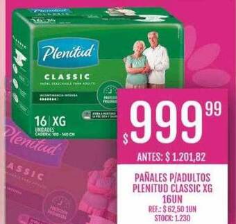 Supermercados Todo Pañales p adultos plenitud classic oferta