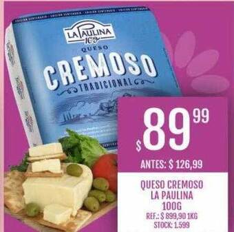 Supermercados Todo Queso cremoso la paulina oferta