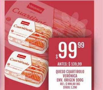 Supermercados Todo Queso cuartirolo verónica env origen oferta