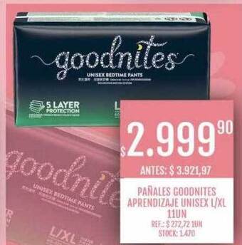 Supermercados Todo Pañales goodnites aprendizaje unisex oferta