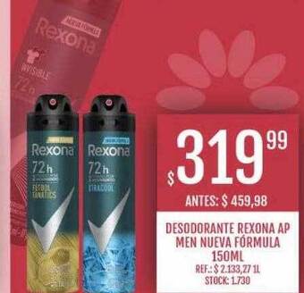 Supermercados Todo Desodorante rexona ap men nueva fórmula oferta