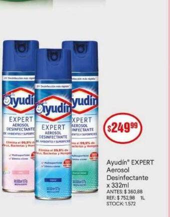 Supermercados Todo Ayudin expert aerosol desinfectante oferta