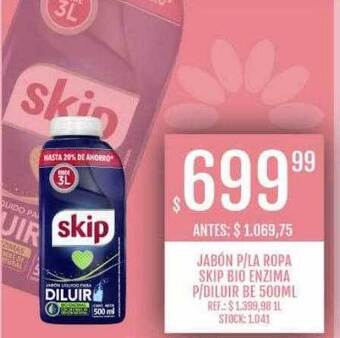 Supermercados Todo Jabón p la ropa skip bio enzima p diluir be oferta