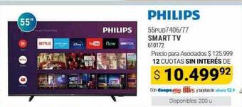 Cooperativa Obrera Philips smart tv oferta