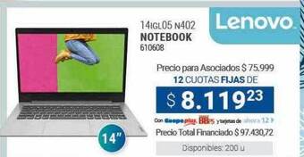 Cooperativa Obrera Notebook lenovo oferta