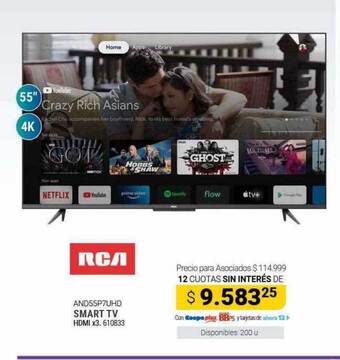 Cooperativa Obrera Smart tv rca oferta