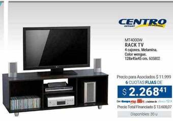 Cooperativa Obrera Rack tv centro oferta