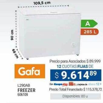 Cooperativa Obrera Gafa freezer oferta