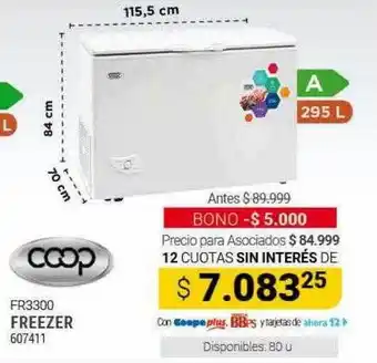 Cooperativa Obrera Freezer coop oferta