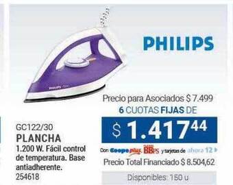 Cooperativa Obrera Philips plancha oferta