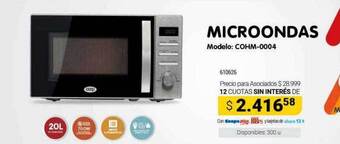 Cooperativa Obrera Microondas oferta