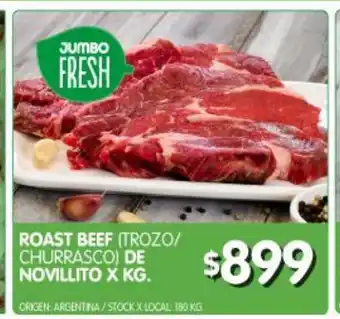Jumbo Roast beef de novillito x kg oferta